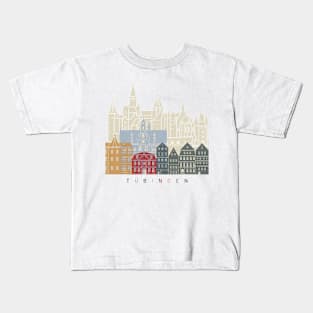 Tübingen skyline poster Kids T-Shirt